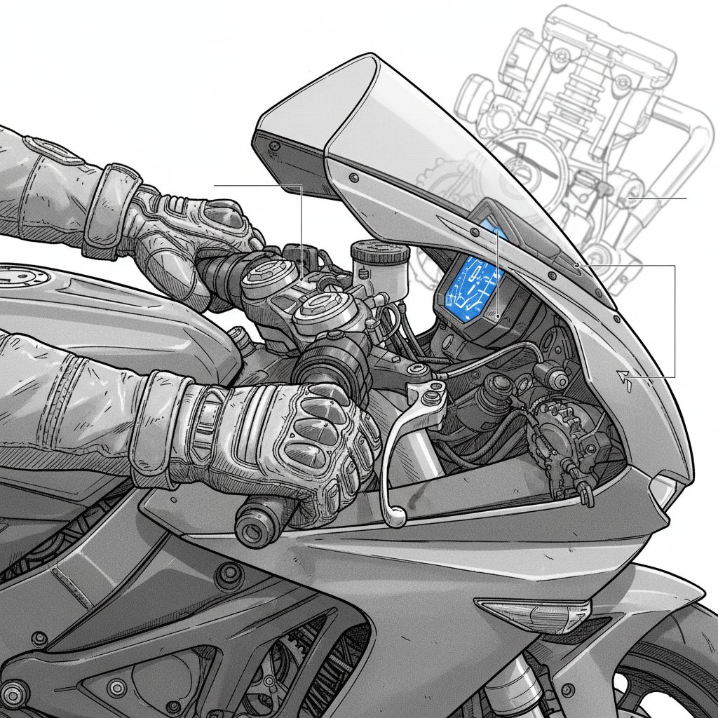 Digital cockpit diagnostics schematic